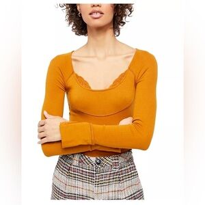 Free People Intimately Bit of Lace Layering Top NWOT